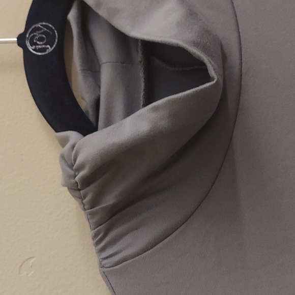 LANE BRYANT Long Sleeve Mock Turtleneck Longline Gray Top - Picture 4 of 12